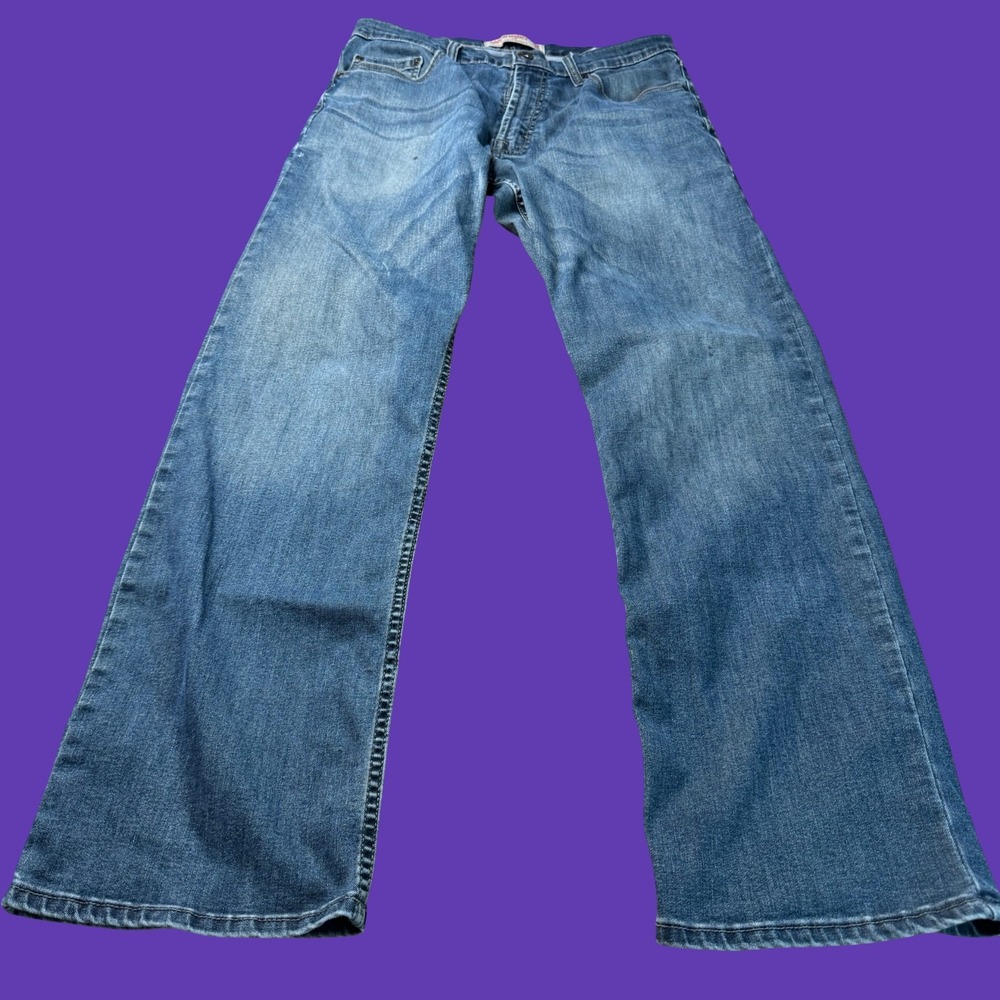 Wrangler Relaxed Boot Mens Jeans 32x30 Blue Denim Bootcut Western Cowboy
